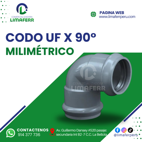 CODO UF X 90°