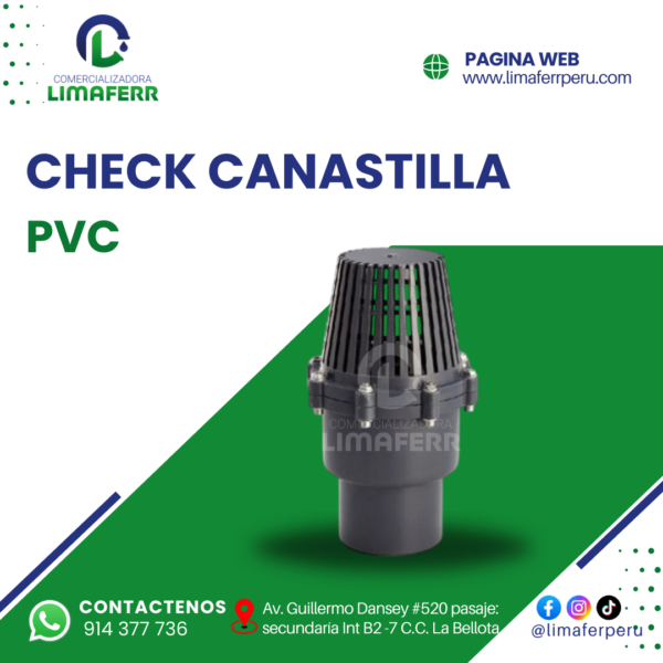 CHECK CANASTILLA PVC