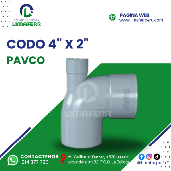 CODO 4" X 2"