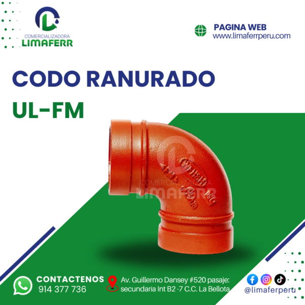 CODO RANURADO UL-FM