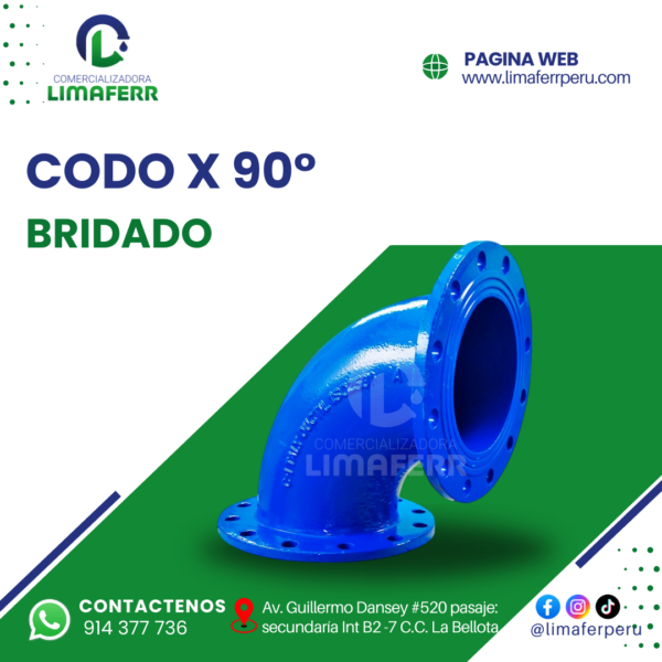 CODO BRIDADO X 90° HD