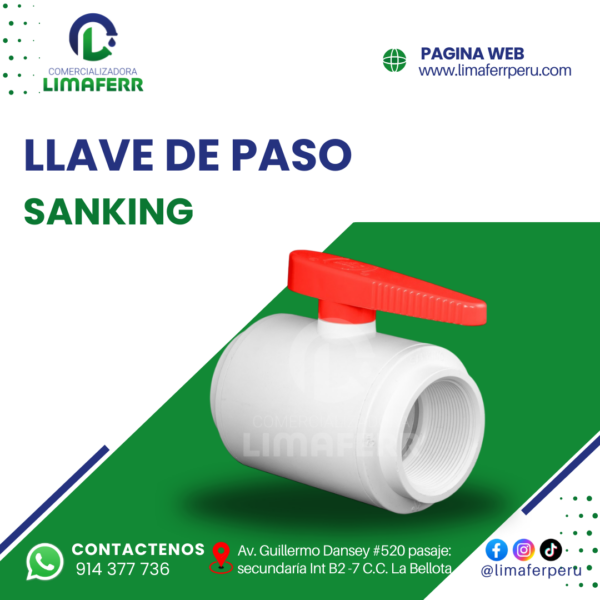 LLAVE DE PASO SANKING