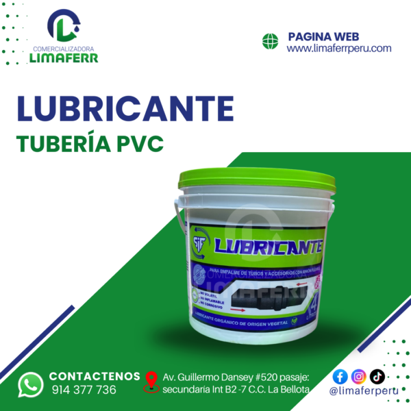 LUBRICANTE PARA TUBERÍA