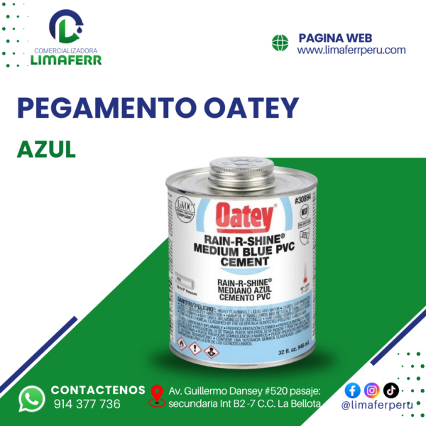 PEGAMENTO OATEY AZUL