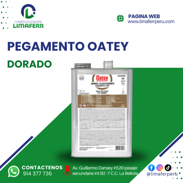 PEGAMENTO OATEY DORADO - Imagen 2