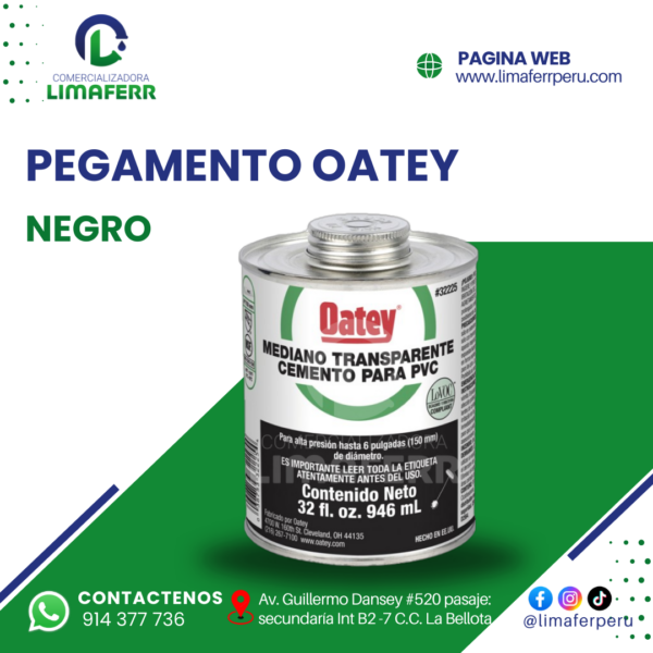 PEGAMENTO OATEY NEGRO