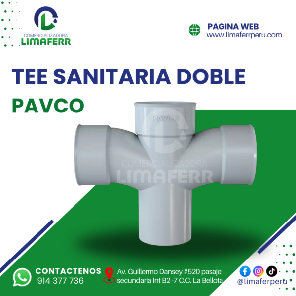 TEE SANITARIA DOBLE