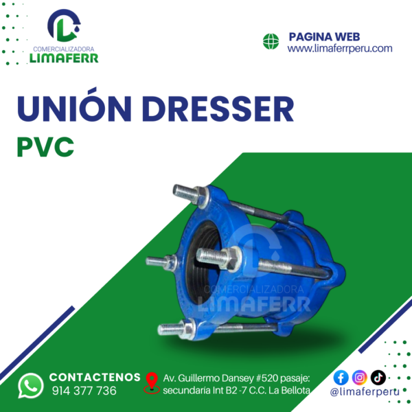 UNIÓN DRESSER PARA PVC