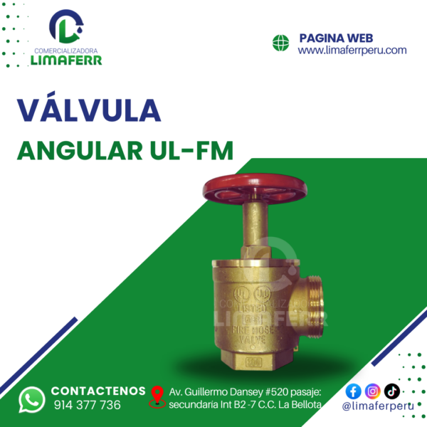 VÁLVULA ANGULAR UL-FM