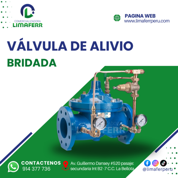 VALVULA DE ALIVIO BRIDADA