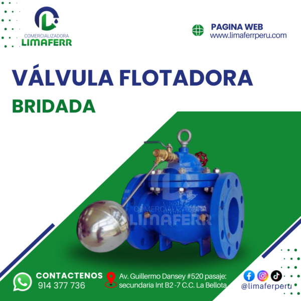 VÁLVULA FLOTADORA BRIDADA