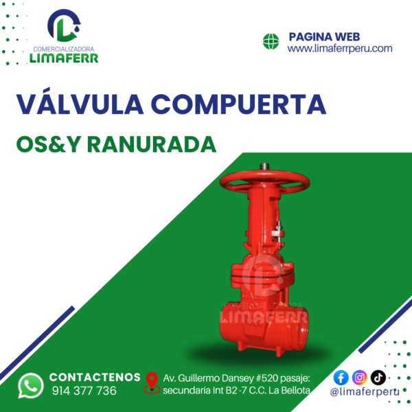 VALVULA COMPUERTA OS&Y RANURADA